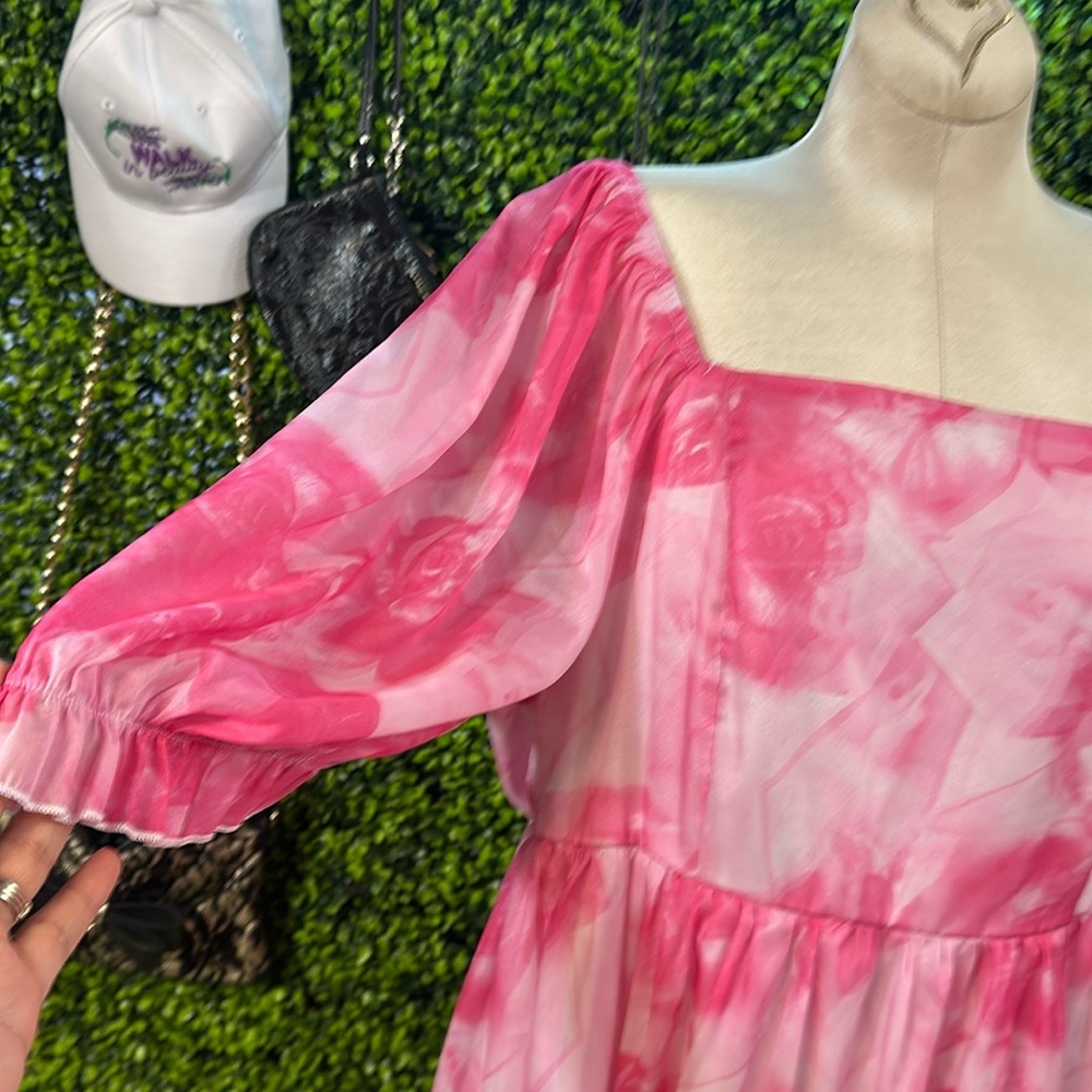 Bright Pink Rose Dress - Vibrant, Elegant & Perfect for Every Occasion - Picture 8 of 8